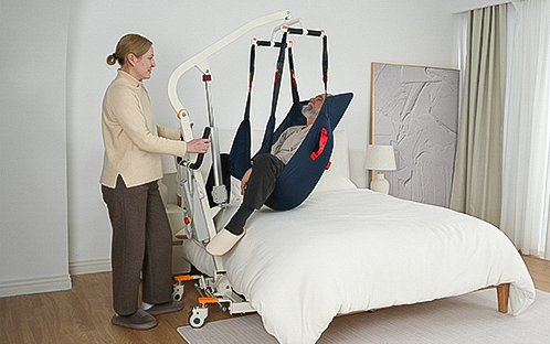 The best way to lift an elderly person off the floor without hurting them