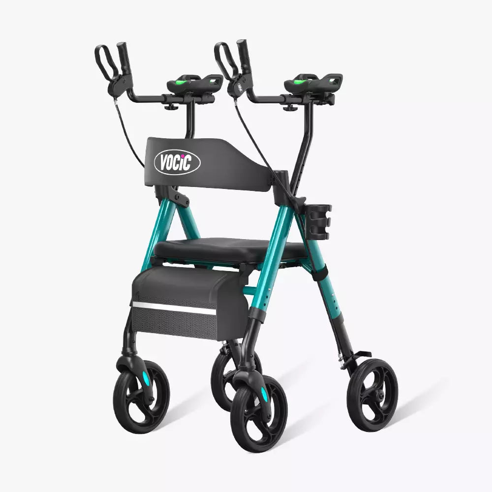 VOCIC Z22 Upright Rollator with Adjustable Armrests