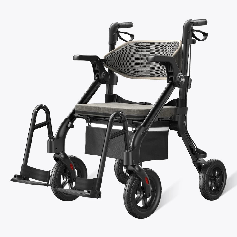 VOCIC Z55 Versatile 2-in-1 Rollator Walker