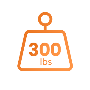 300 lbs Capacity