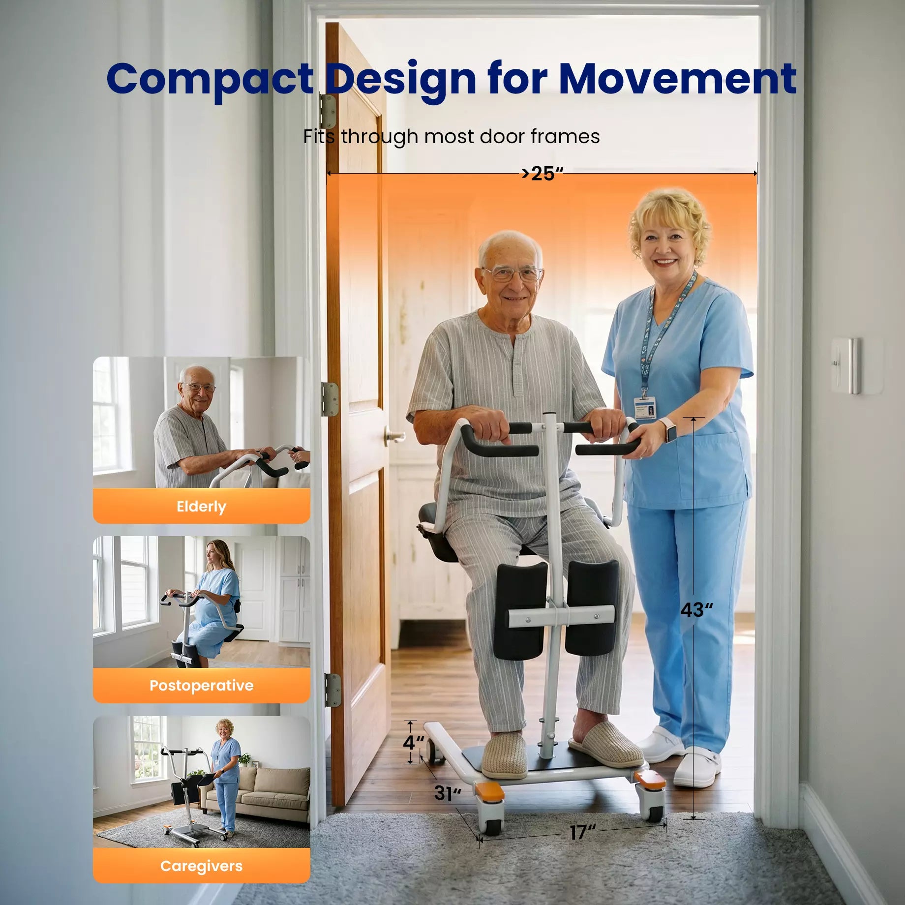 VOCIC AY13 Sit to Stand Assist Lift with Split Seat