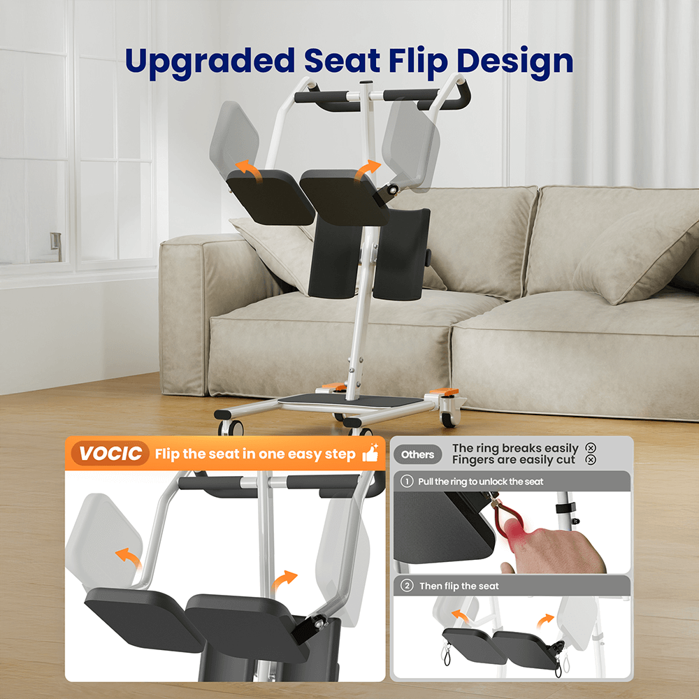 VOCIC AY13 Sit to Stand Assist Lift with Split Seat