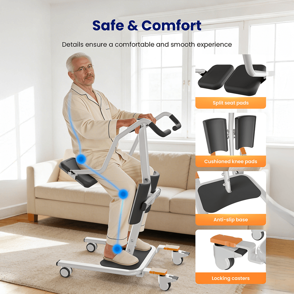 VOCIC AY13 Sit to Stand Assist Lift with Split Seat