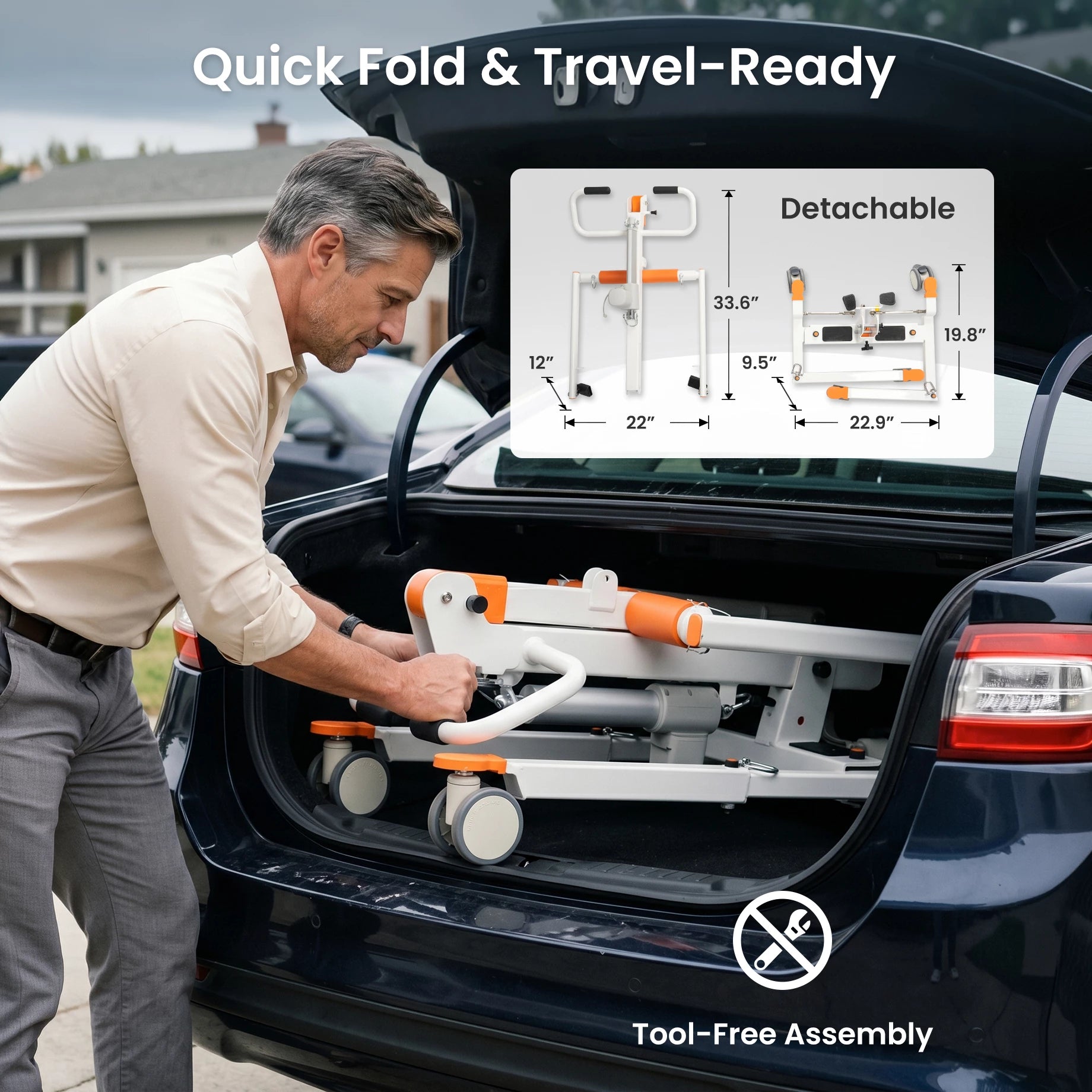 VOCIC Electric Patient Lift for Car Transfer, AY33