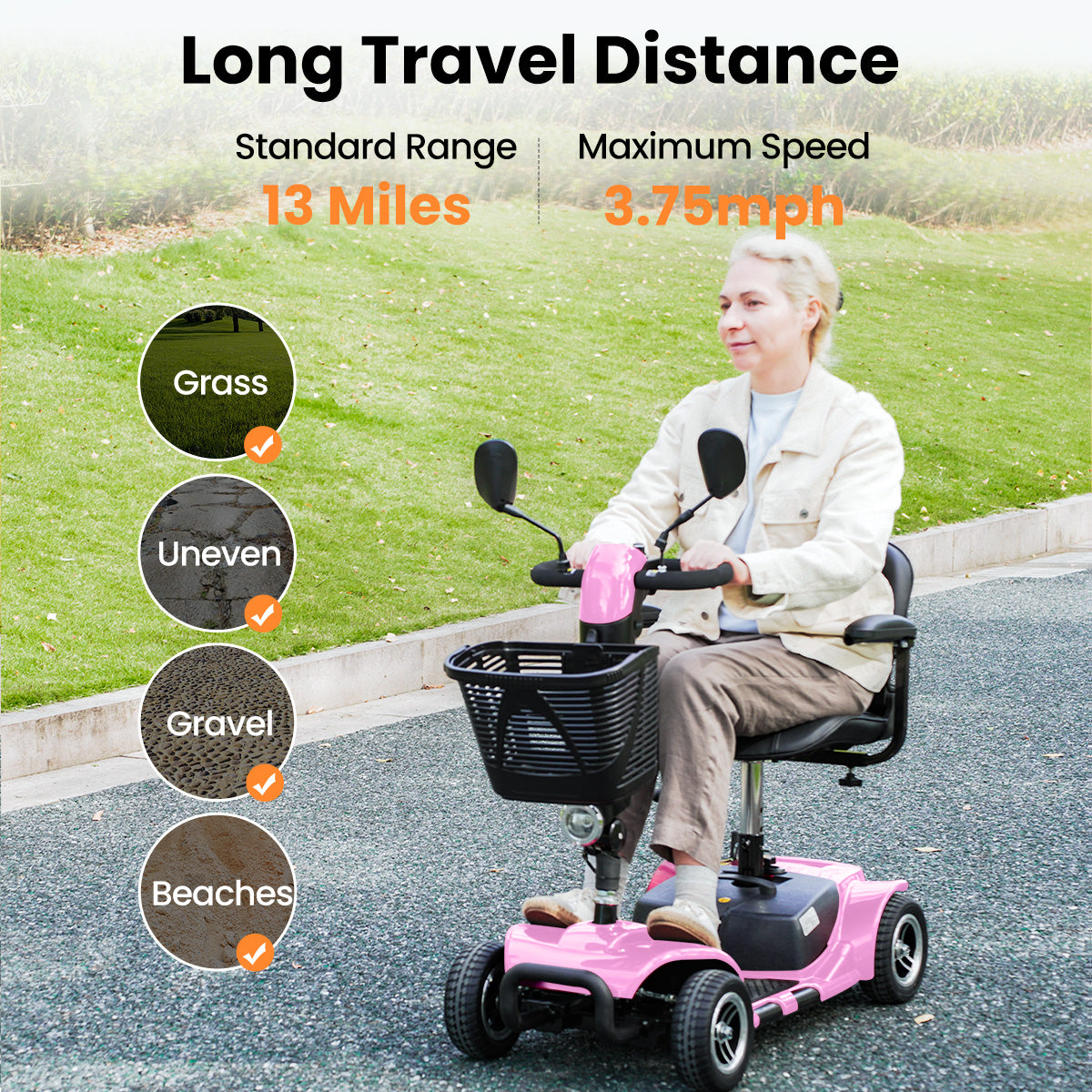 VOCIC D41 Explorer-Swift Upgrade Lightweight Mobility Scooter
