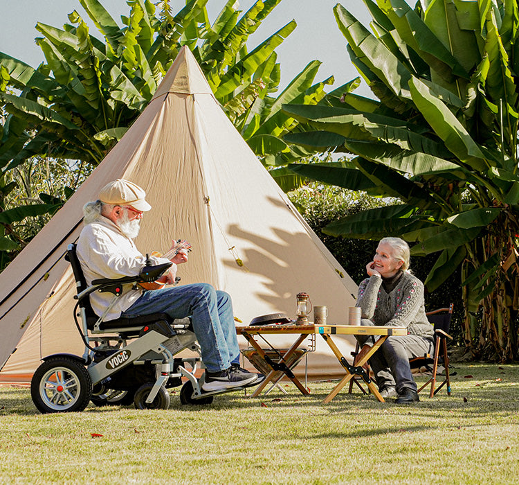 VOCIC V62 Foldable Dual-batteries Power Wheelchair