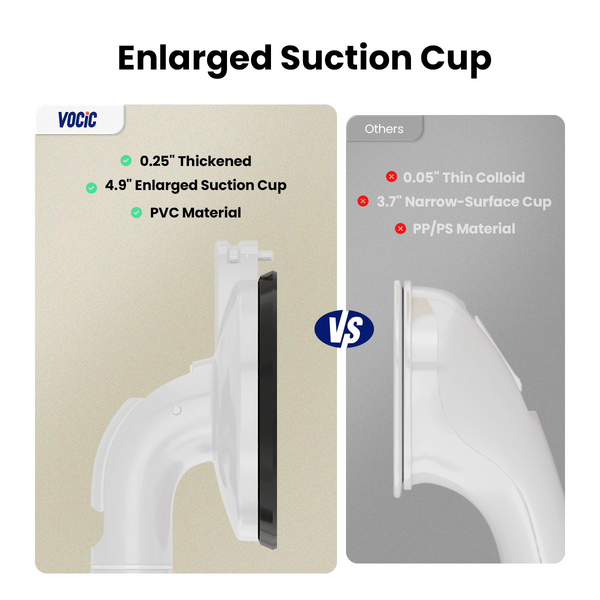 VOCIC YF61 Heavy Duty Bathroom Grab Bars For Shower