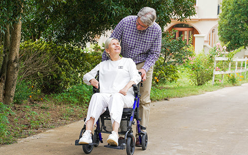 What is a rollator wheelchair?