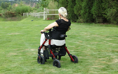 Can a rollator be used as a wheelchair – always or just sometimes?