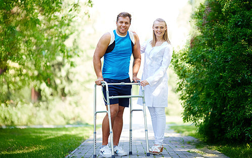 Adults with Rollator Walker