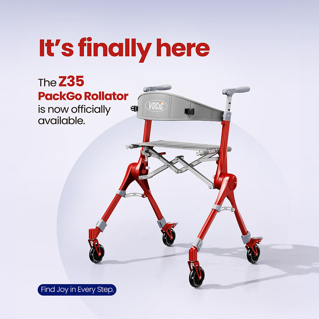 VOCIC Newest Launched PackGo Z35: A Rollator That Transforms for Travel