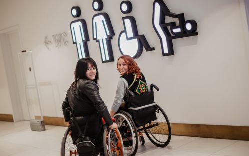 Wheelchair access to toilets for people with disabilities