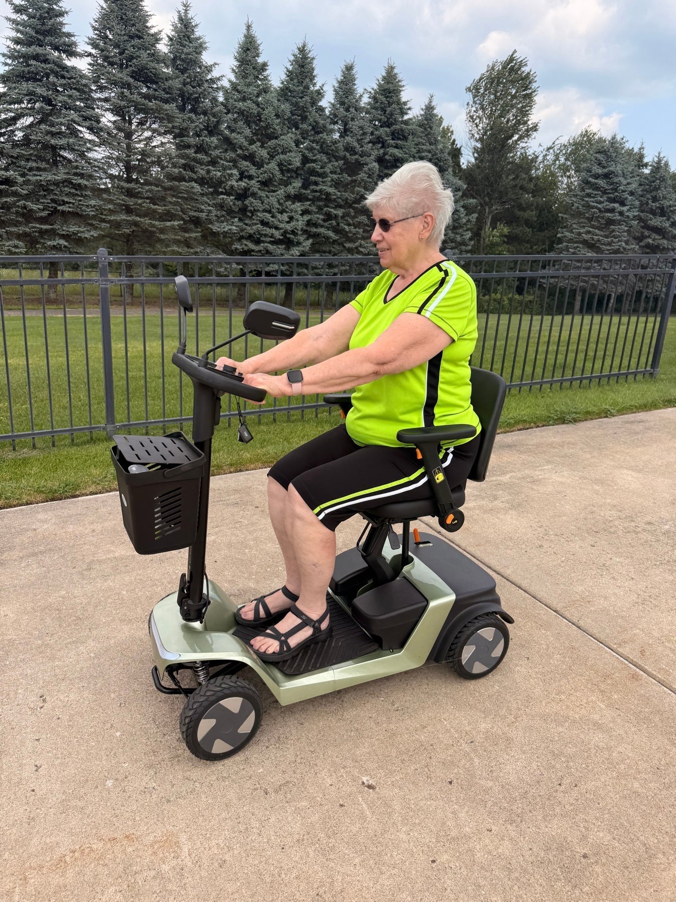 Perspective of D62 ACETurn Mobility Scooter Safety Design