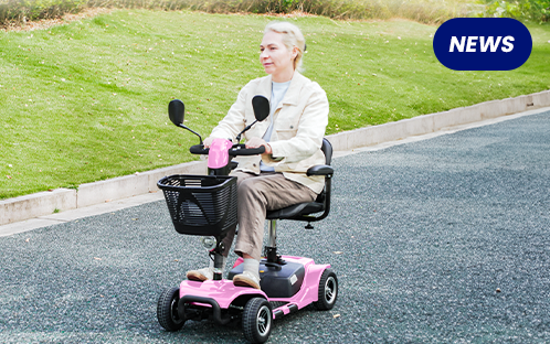 New VOCIC PINK D41 Mobility Scooter Meets National Pink Day in June