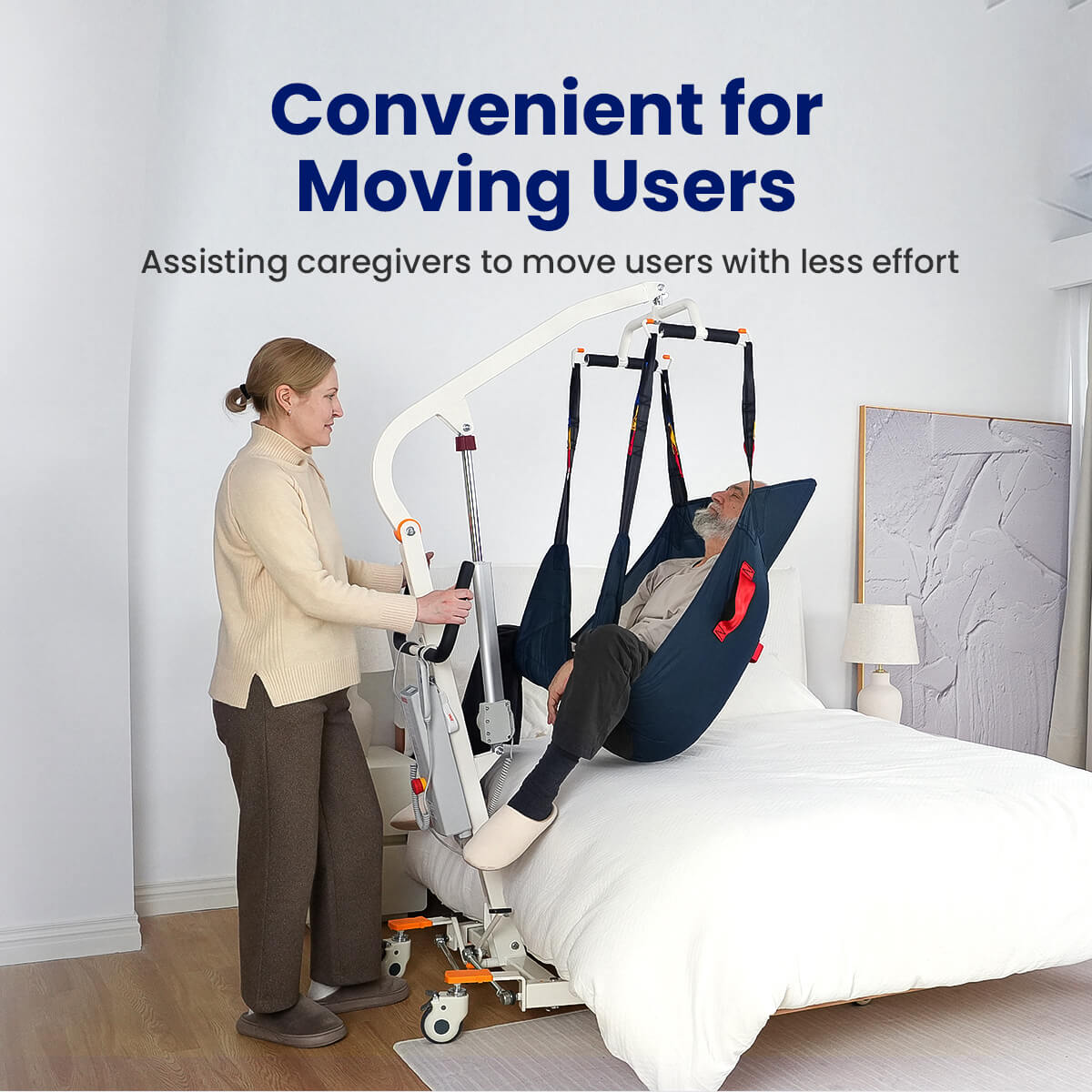 Used VOCIC AY02 Electric Transfer Hoyer Lift For Home Use