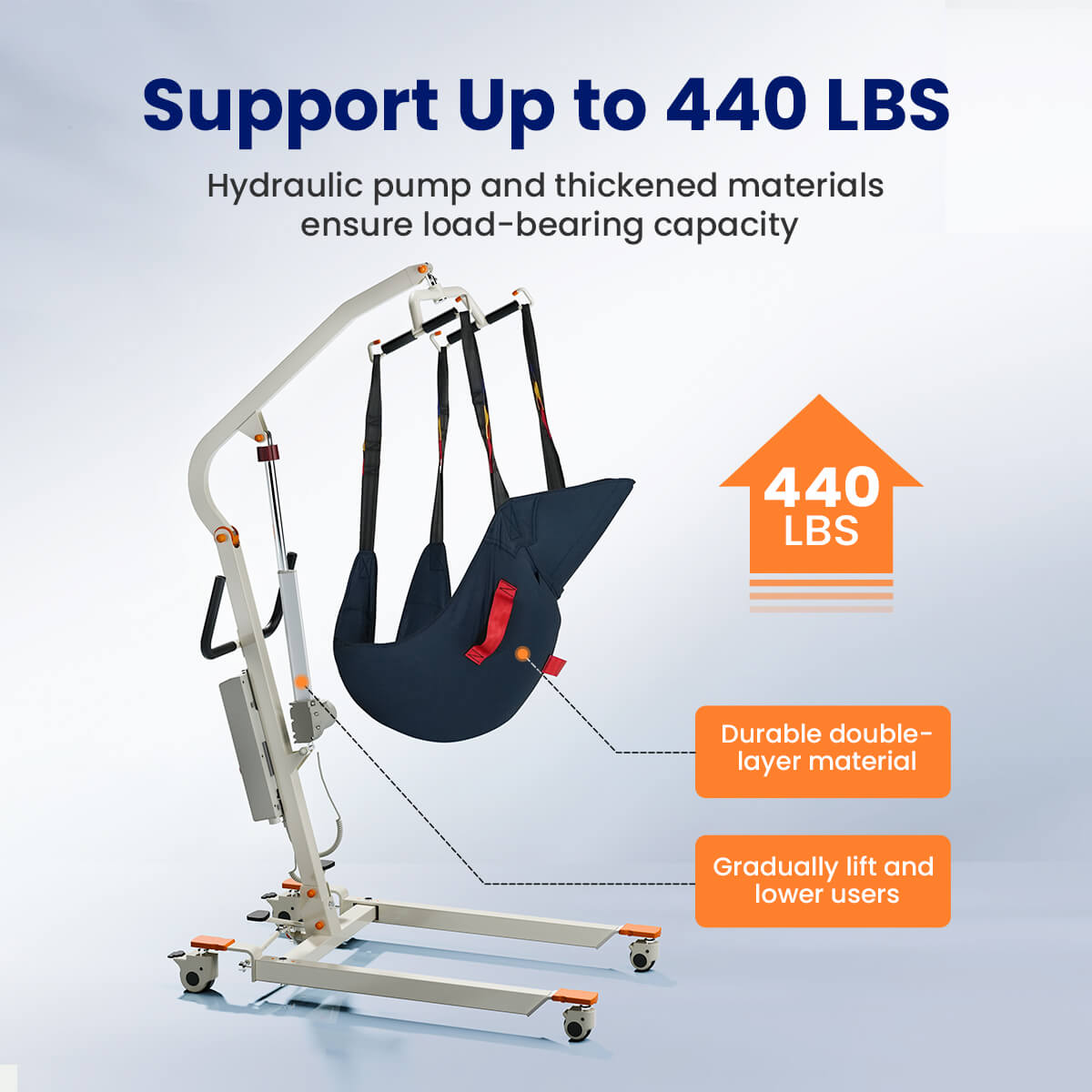 Used VOCIC AY02 Electric Transfer Hoyer Lift For Home Use
