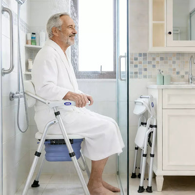 VOCIC Heavy Duty Folding Shower Chair