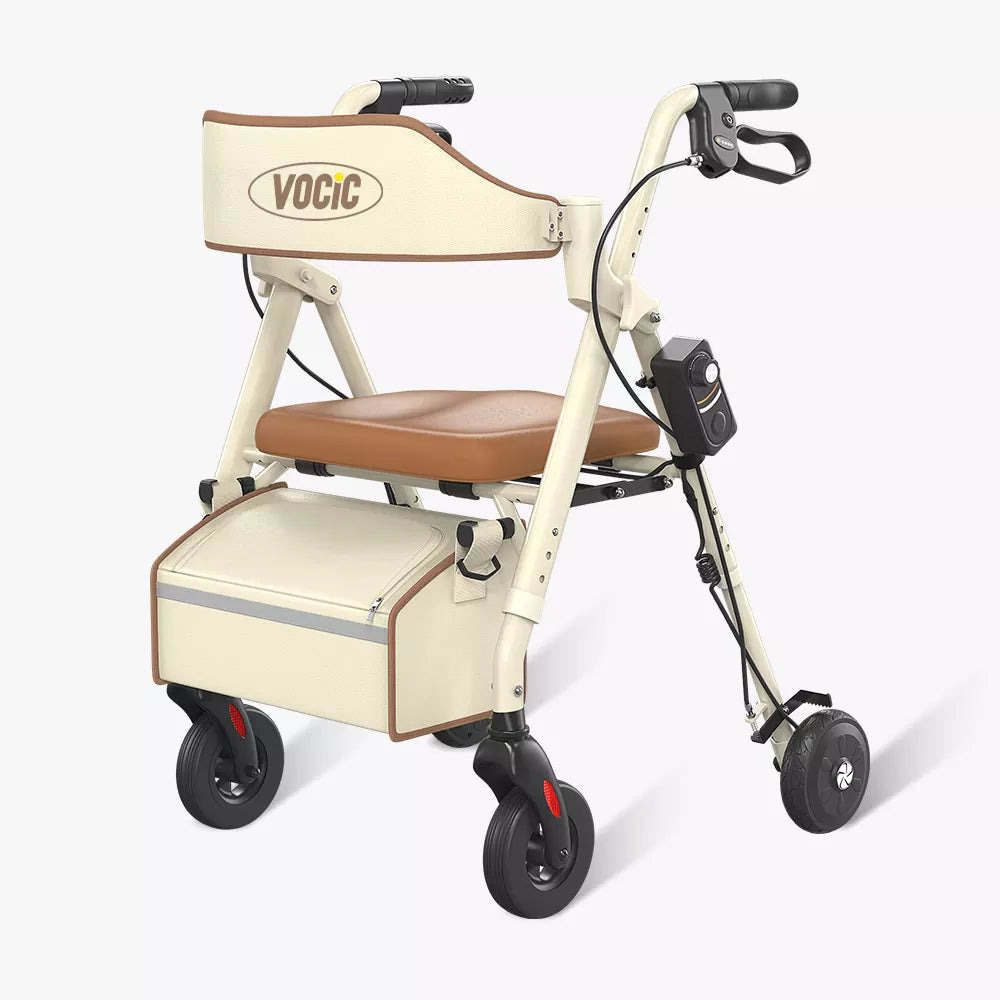 VOCIC Z63 Rollator with Adjustable Resistance - Speed Control Walker