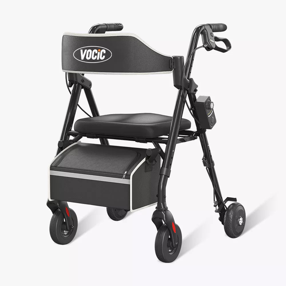 VOCIC Z63 Rollator with Adjustable Resistance - Speed Control Walker