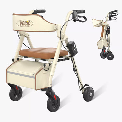 VOCIC Z63 Rollator with Adjustable Resistance - Speed Control Walker