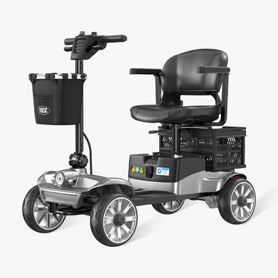 VOCIC D35 Folding Electric Mobility Scooter with Shopping Cart