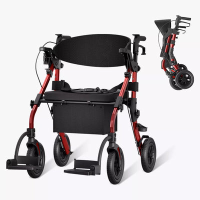 VOCIC Z59 2 in 1 Heavy Duty Walker Wheelchair Combo
