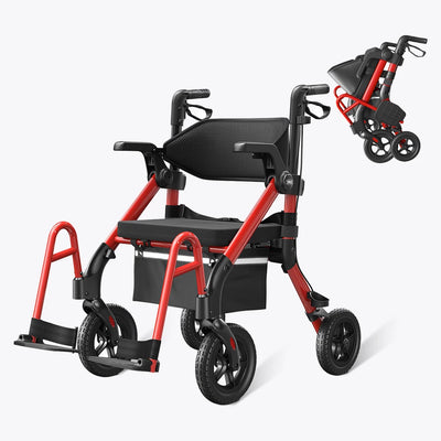 VOCIC Z55 Versatile 2-in-1 Rollator Walker