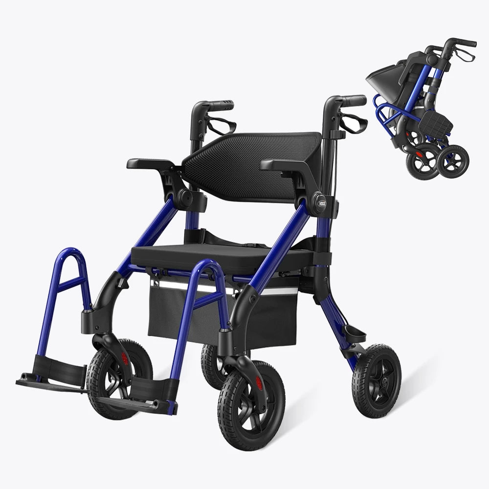 VOCIC Z55 Versatile 2-in-1 Rollator Walker