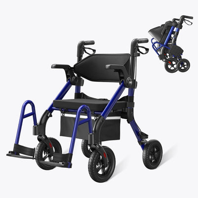 VOCIC Z55 Versatile 2-in-1 Rollator Walker