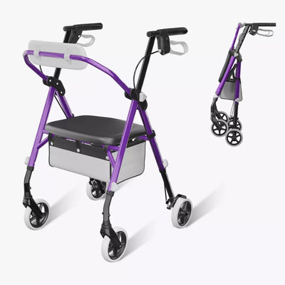 VOCIC Z12 Lightweight Foldable Rollator Walker