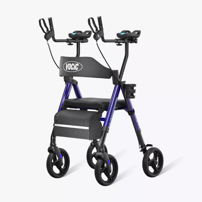 VOCIC Z22 Upright Rollator with Adjustable Armrests