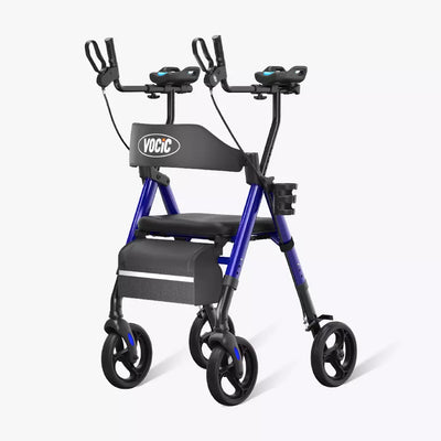 VOCIC Z22 Upright Rollator with Adjustable Armrests
