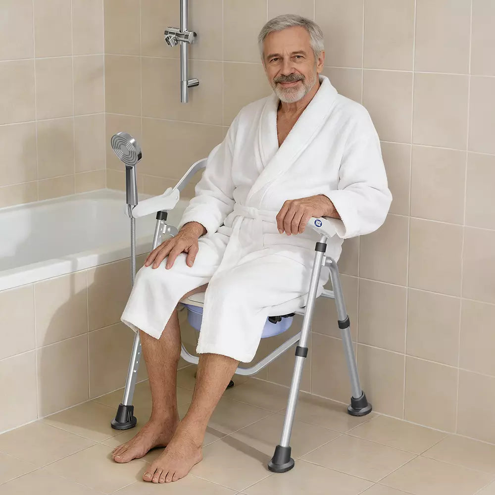VOCIC Heavy Duty Folding Shower Chair