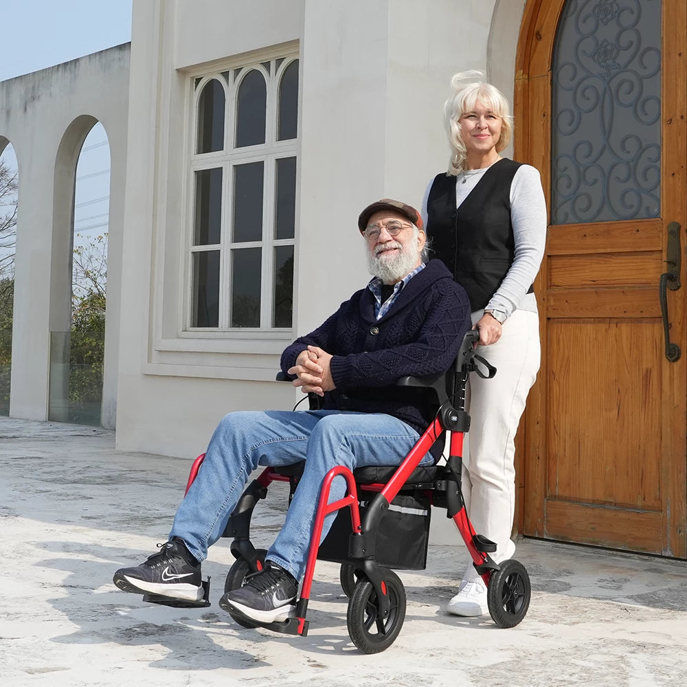 VOCIC Z55 Versatile 2-in-1 Rollator Walker