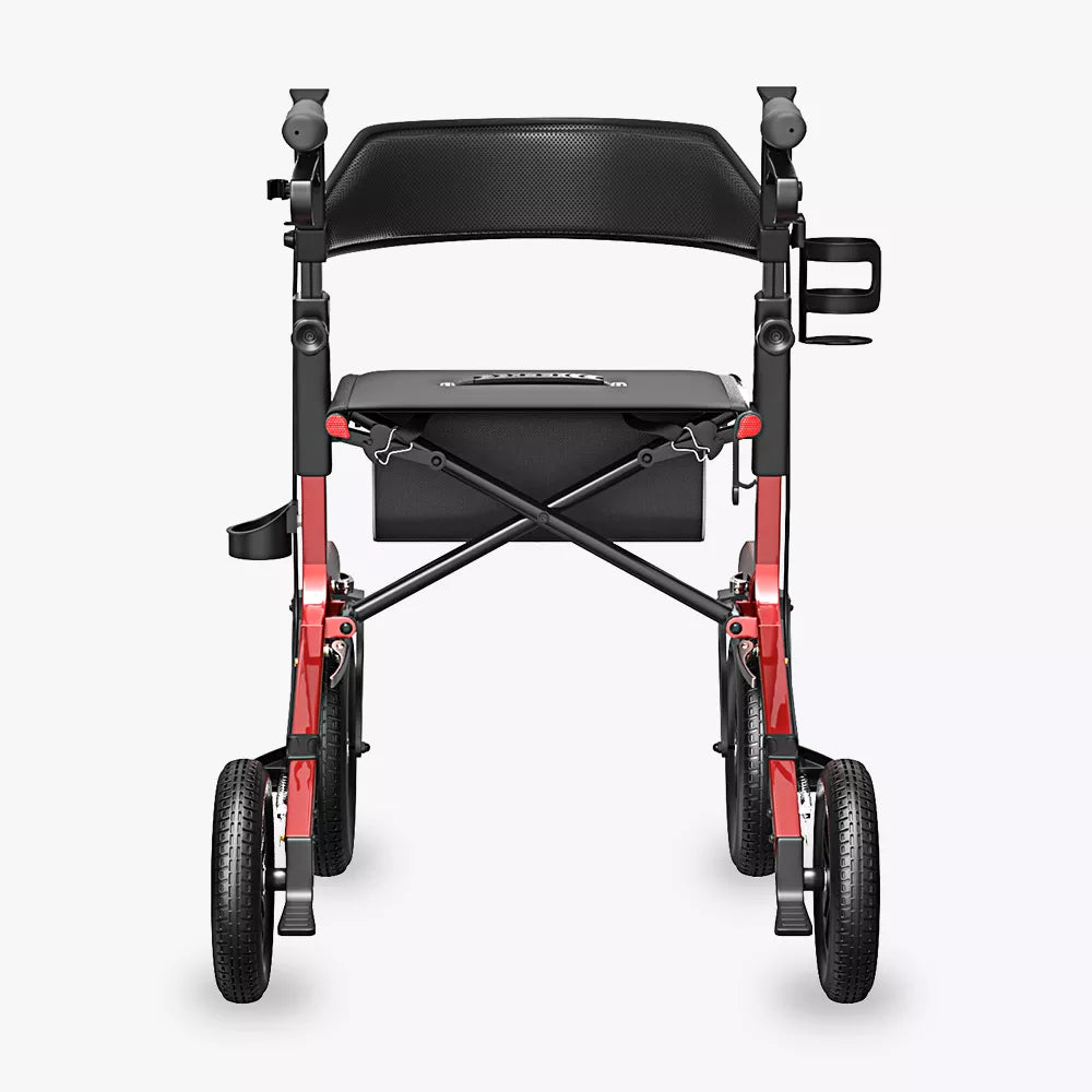 VOCIC Z57 Outdoor Rollator Walker with 12" All Terrain Big Wheels