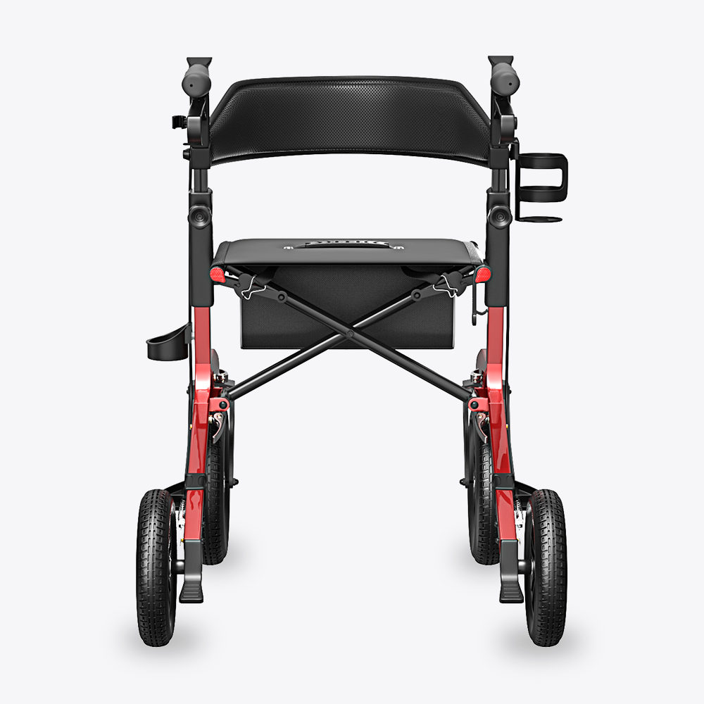 VOCIC Z57 Outdoor Rollator Walker with 12" All Terrain Big Wheels