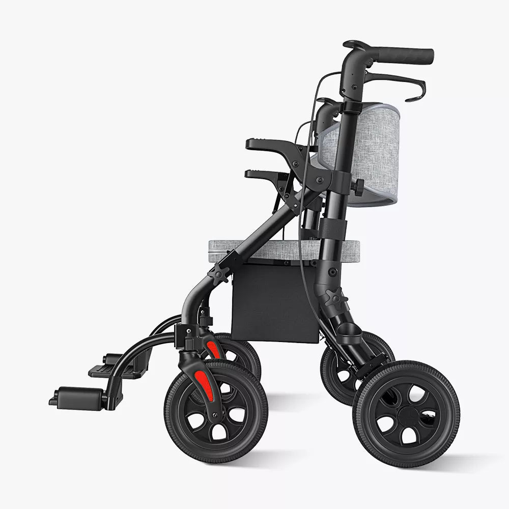 VOCIC Z59 2 in 1 Heavy Duty Walker Wheelchair Combo