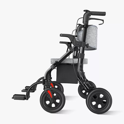 VOCIC Z59 2 in 1 Heavy Duty Walker Wheelchair Combo
