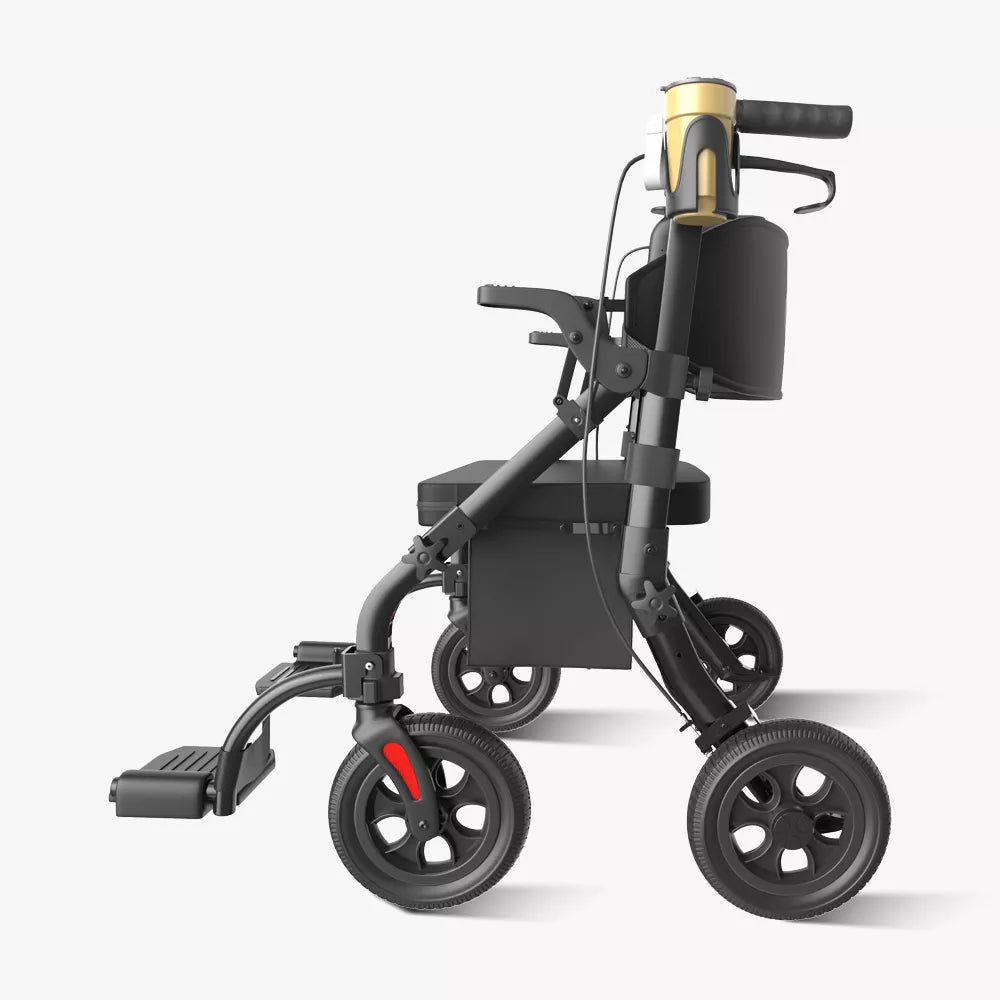 VOCIC Z59 2 in 1 Heavy Duty Walker Wheelchair Combo