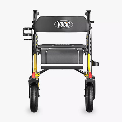 VOCIC Z57 Outdoor Rollator Walker with 12" All Terrain Big Wheels
