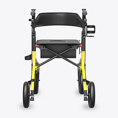 VOCIC Z57 Outdoor Rollator Walker with 12" All Terrain Big Wheels