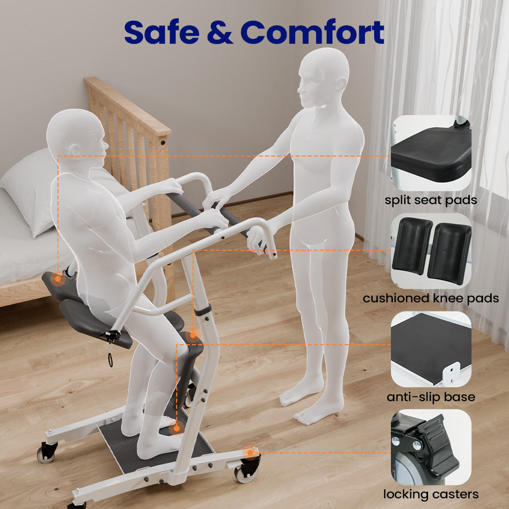 Used VOCIC AY03+ Standard Upgrade Sit to Stand Lift - One-Step Stand Assist Lift for Elderly