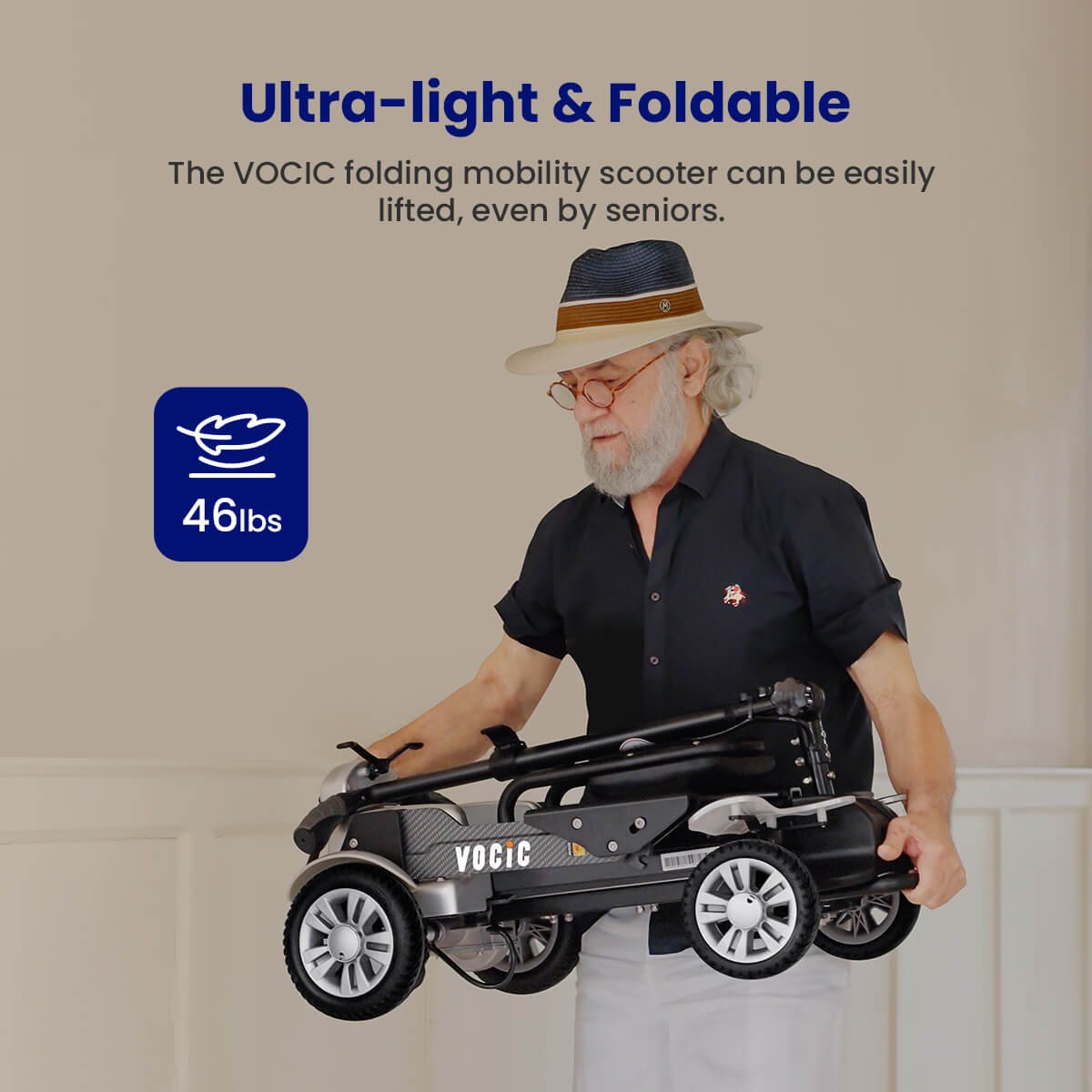 VOCIC D71 Carbon Fiber Mobility Scooter