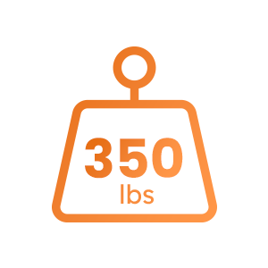 350 lbs Weight Capacity