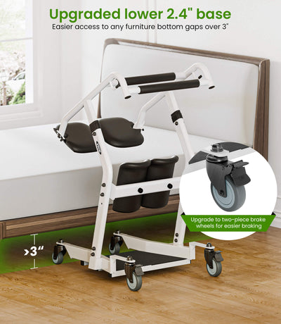 VOCIC Upgrade Sit to Stand Lift, One-Step Swivel Seat, Stand Assist Lift for Elderly, Pedal height: 2.4 inches, Net Weight 58 lbs, AY03 PRO