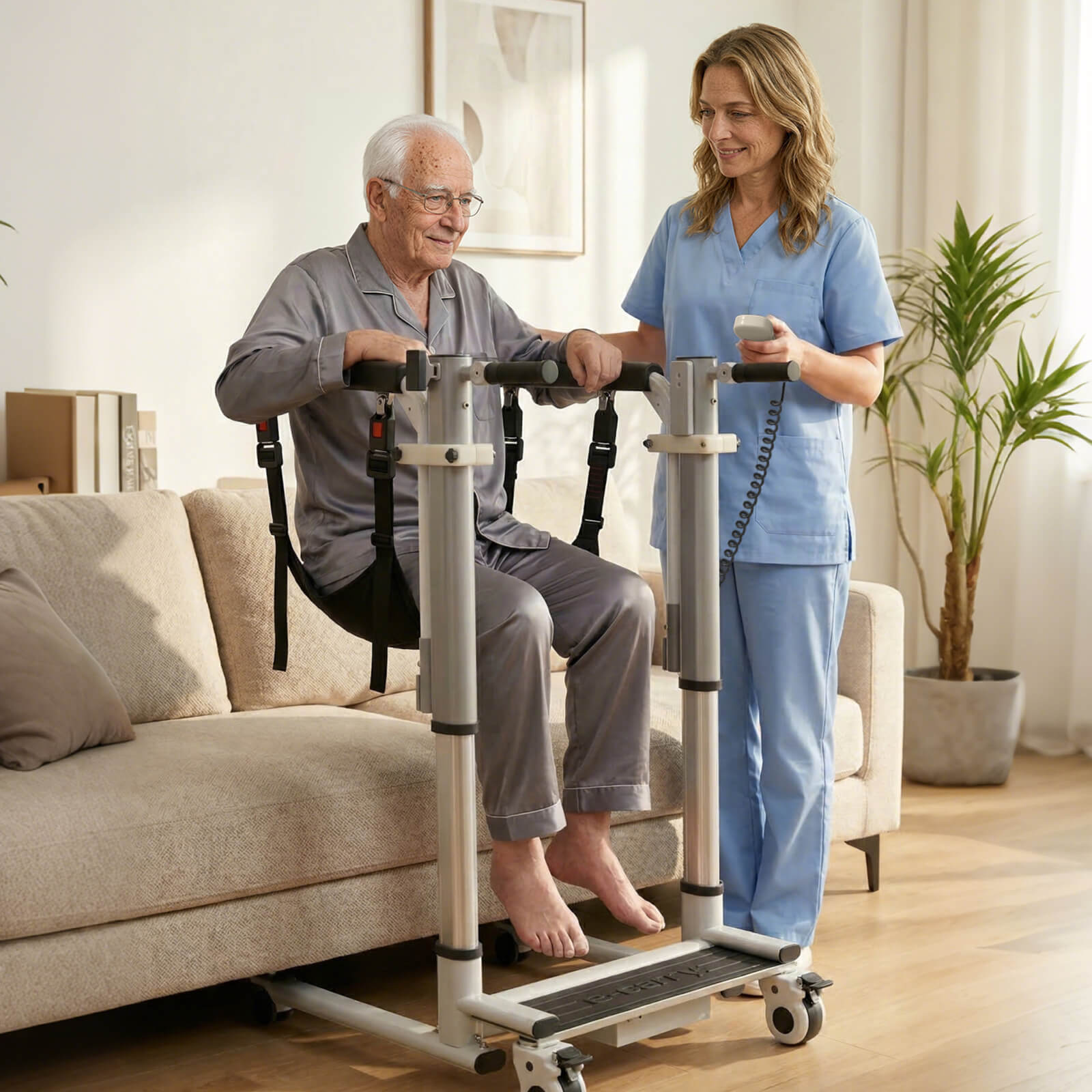 VOCIC Electric Transfer Lift Chair for Home Care, AY08