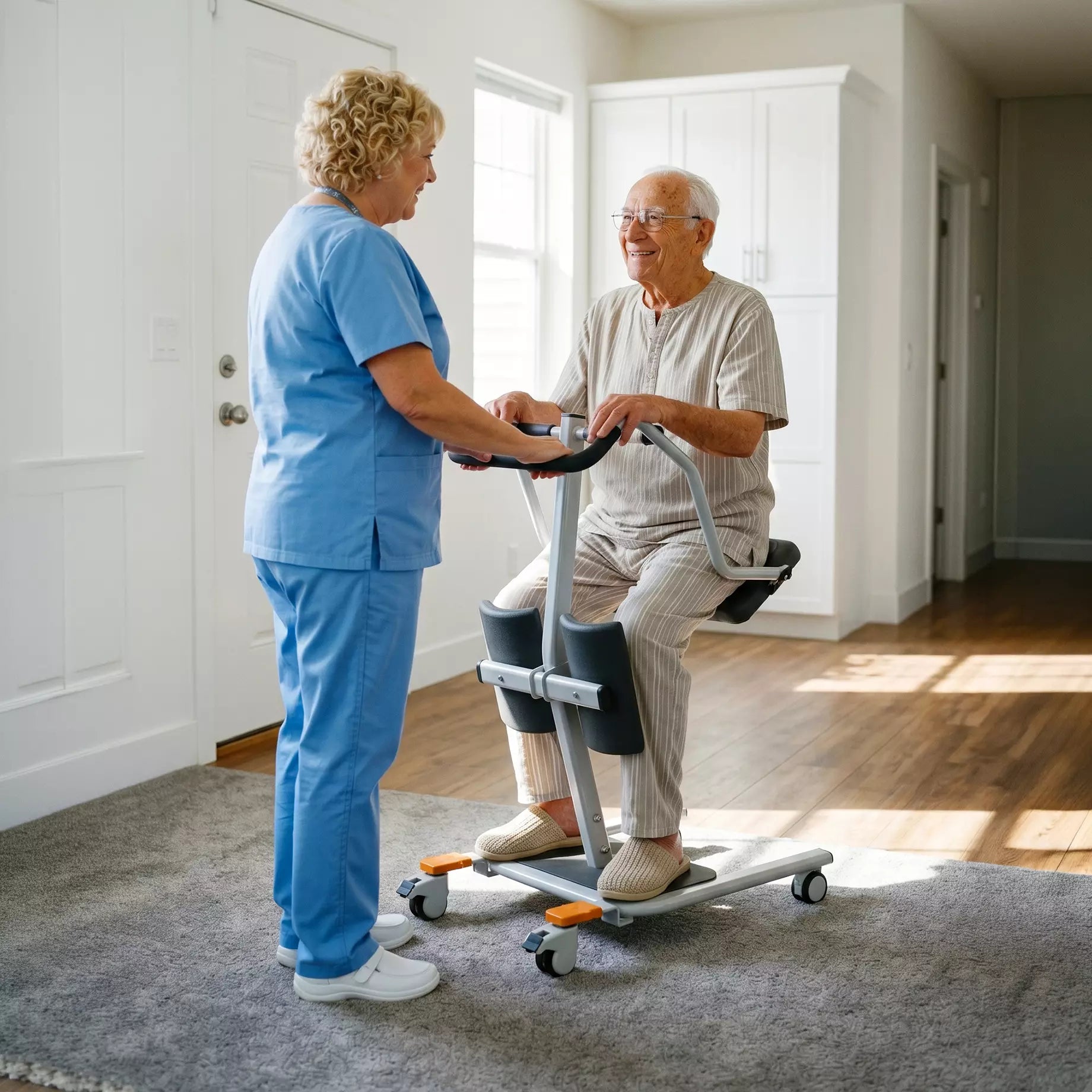 VOCIC AY13 Sit to Stand Assist Lift with Split Seat