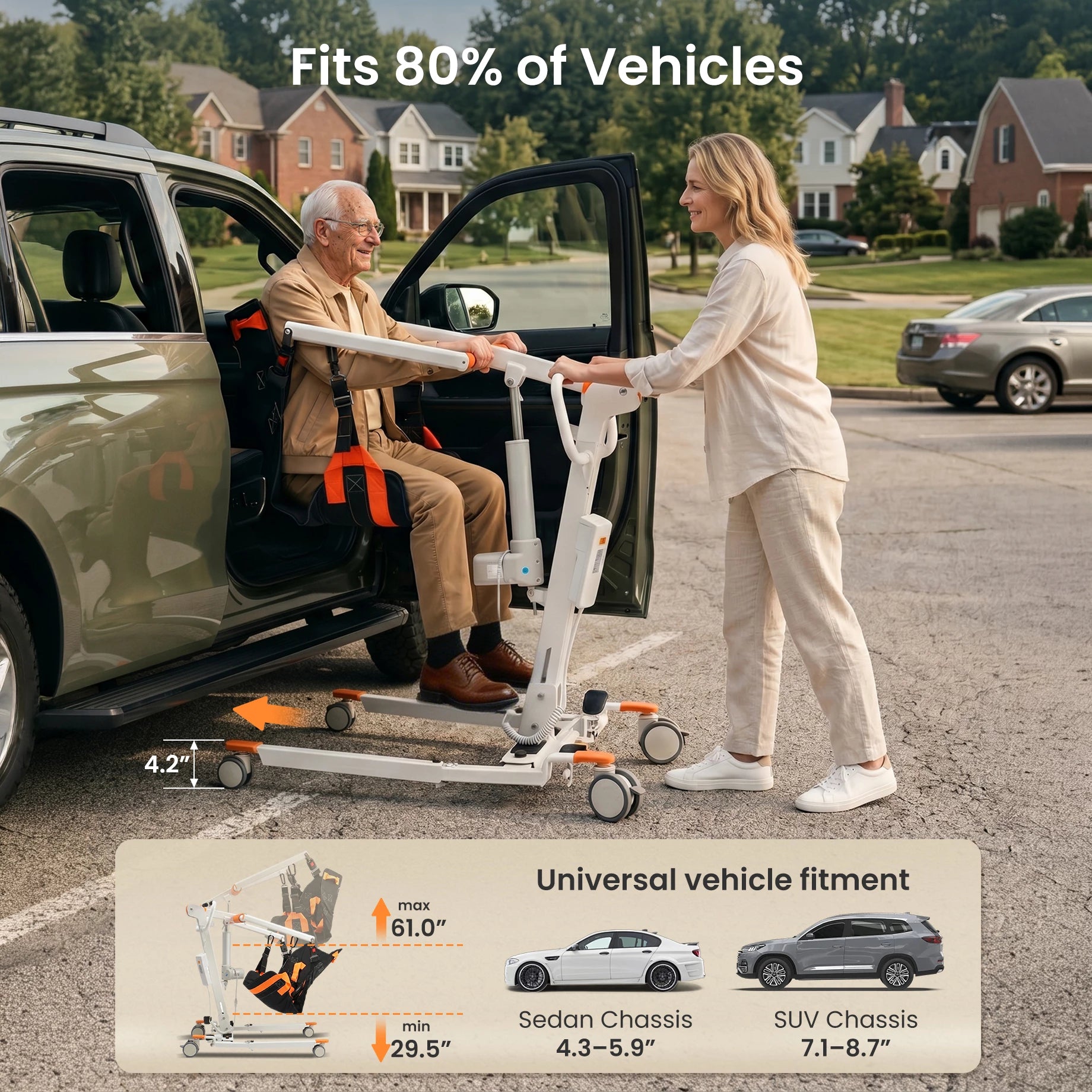 VOCIC Electric Patient Lift for Car Transfer, AY33