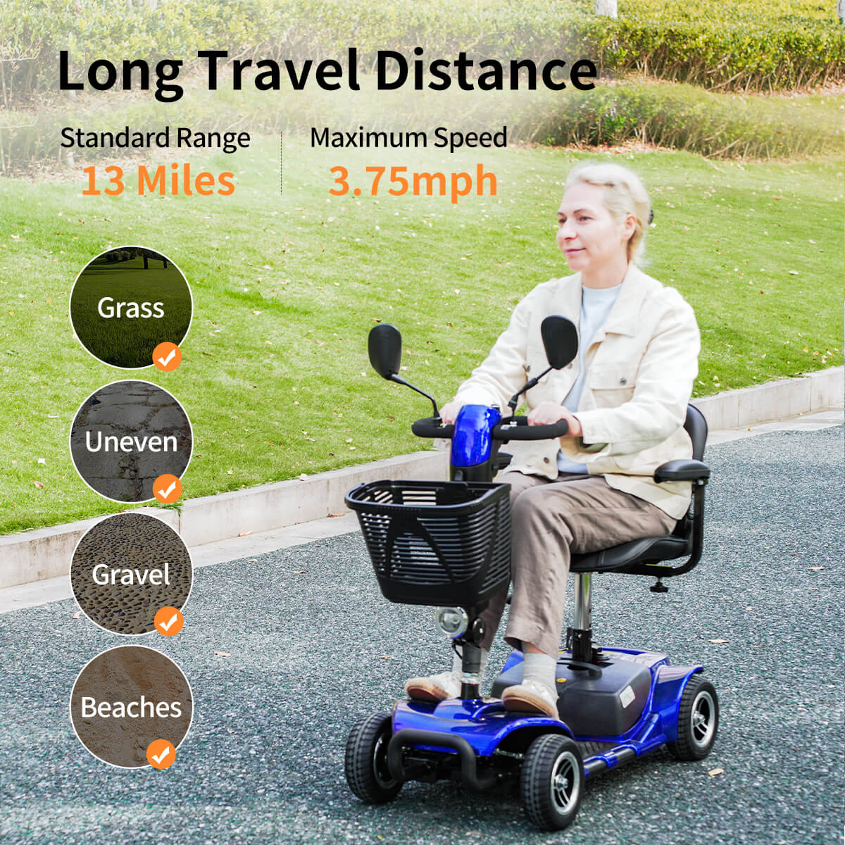 VOCIC D41 Explorer-Swift Upgrade Lightweight Mobility Scooter