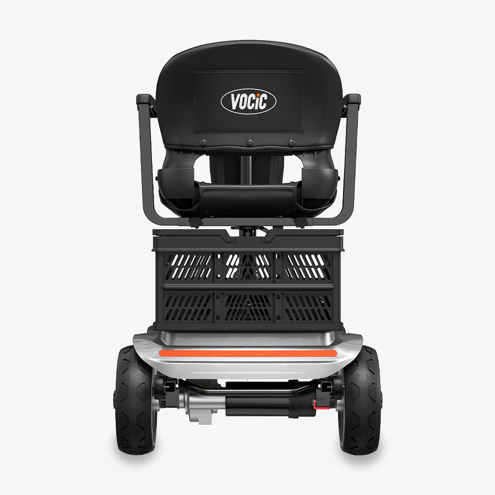 VOCIC D35 Folding Electric Mobility Scooter with Shopping Cart